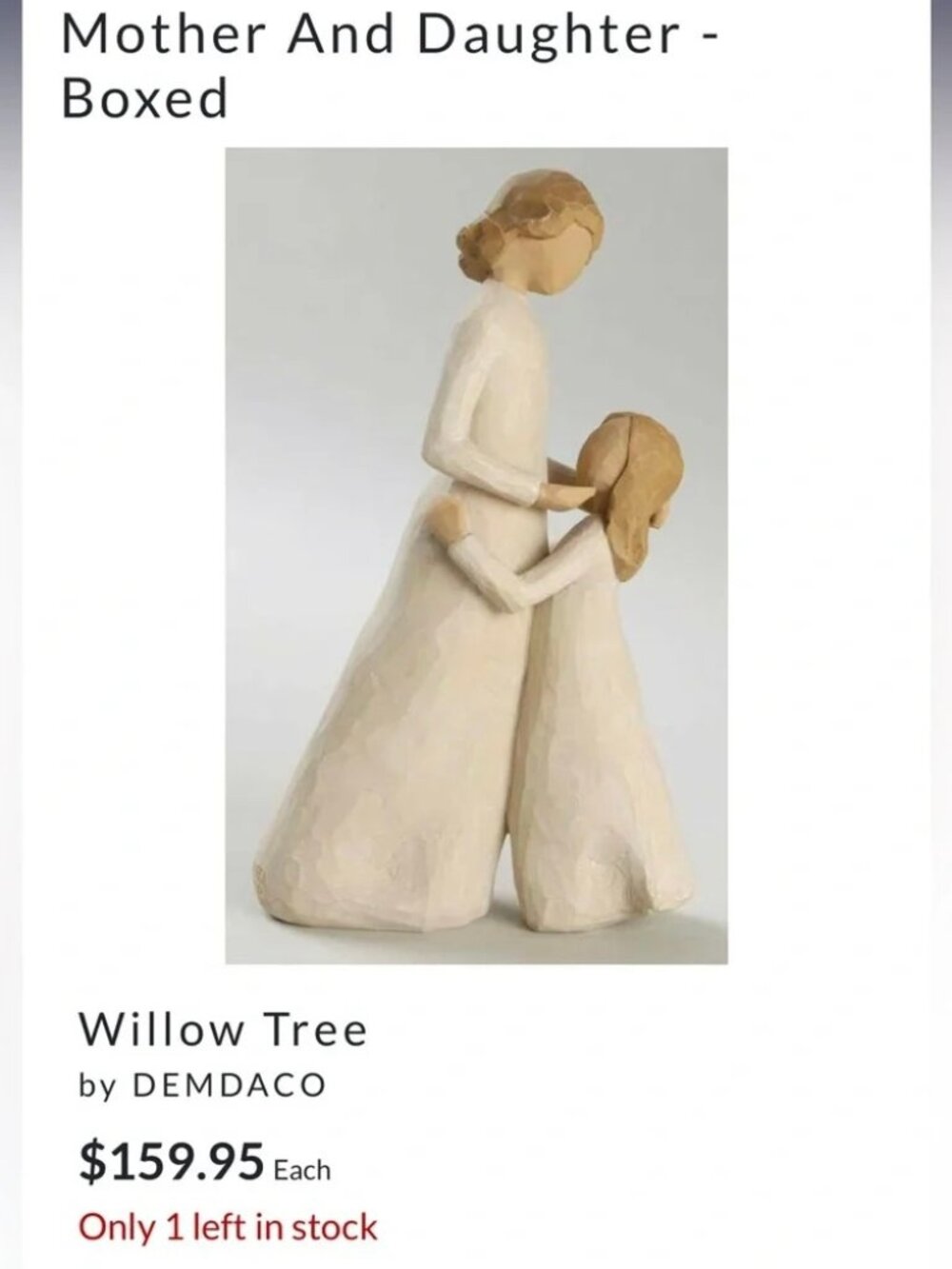 Willow Tree - Mother and Daughter NIB